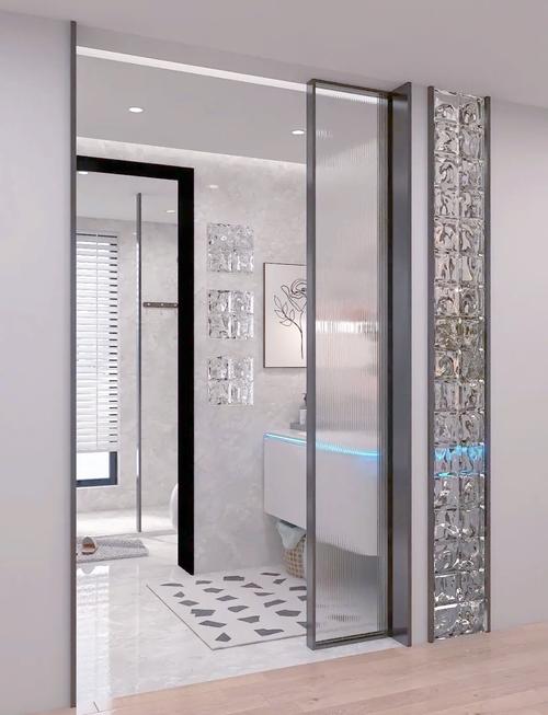 年輕人衛(wèi)生間設(shè)計:三分離+玻璃磚隔斷柜